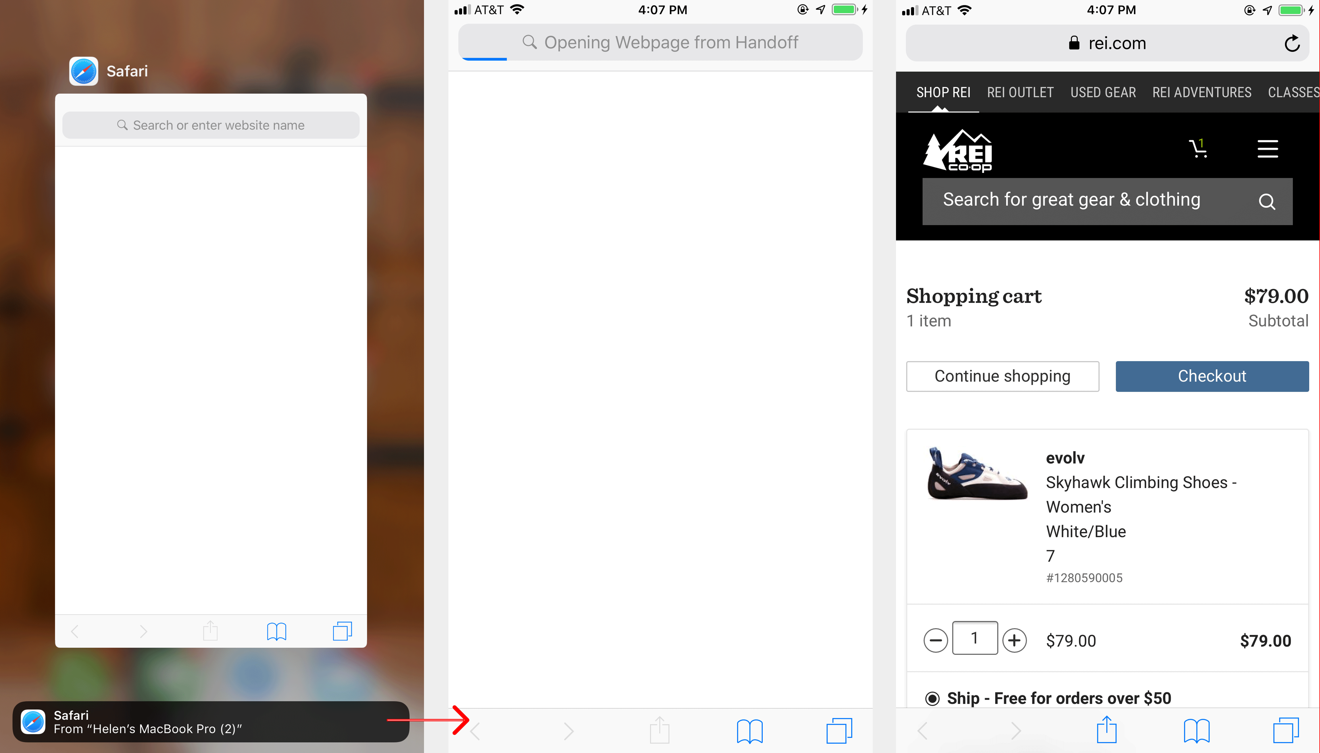The Mobile Checkout Experience 5 Apple Handoff makes it easy to checkout across devices